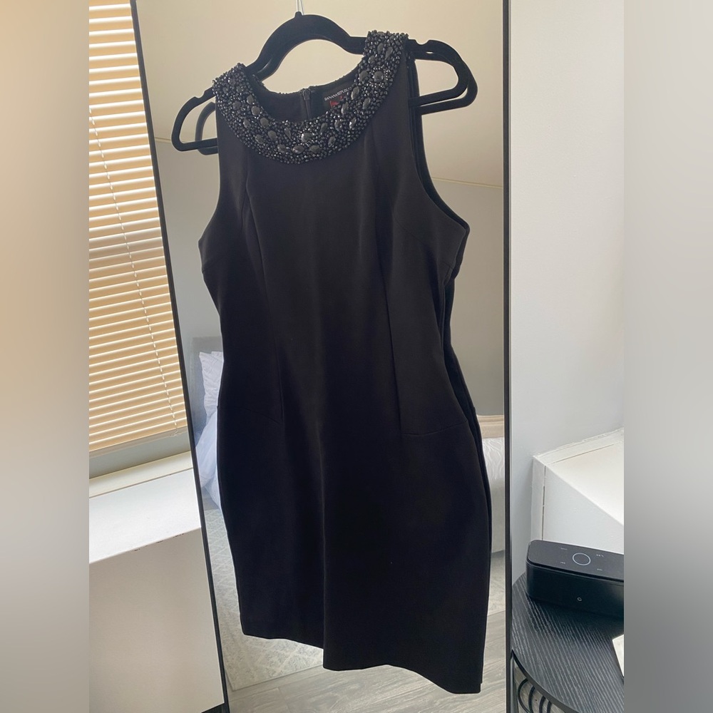 Banana Republic- NWT! L’Wren Scott Collection Black Knee Length Dress -Size 10